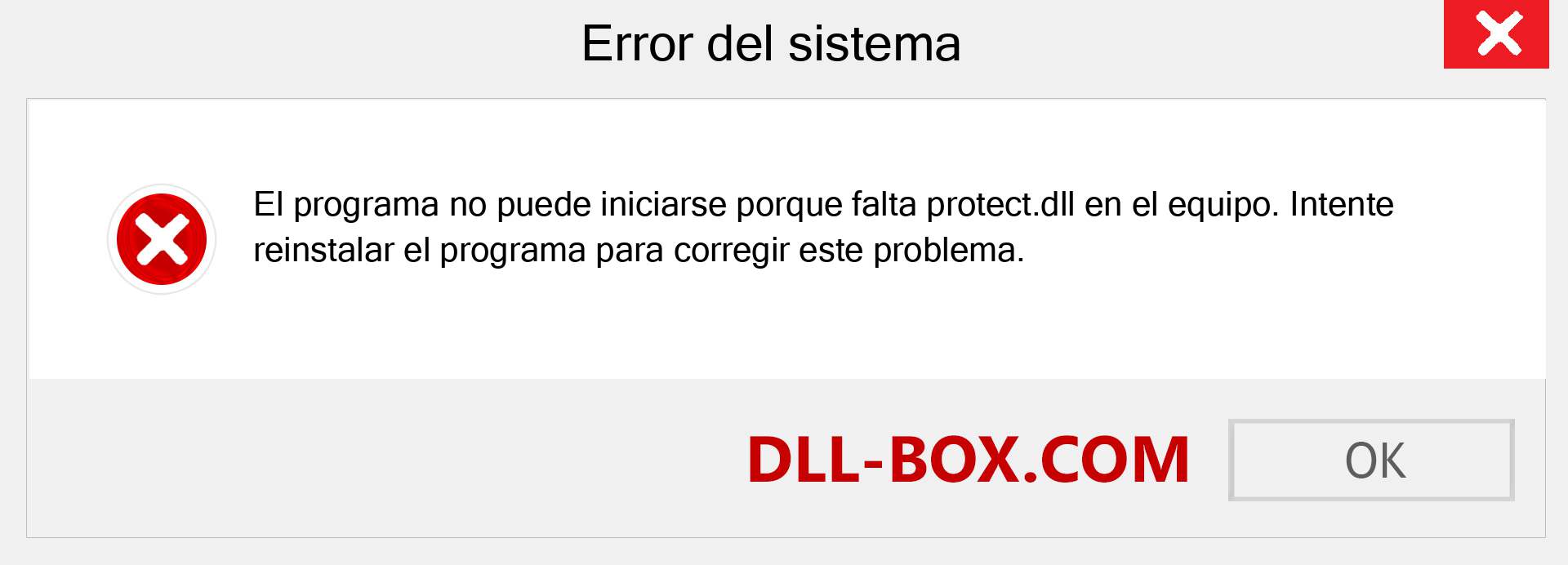 ¿Falta el archivo protect.dll ?. Descargar para Windows 7, 8, 10 - Corregir protect dll Missing Error en Windows, fotos, imágenes