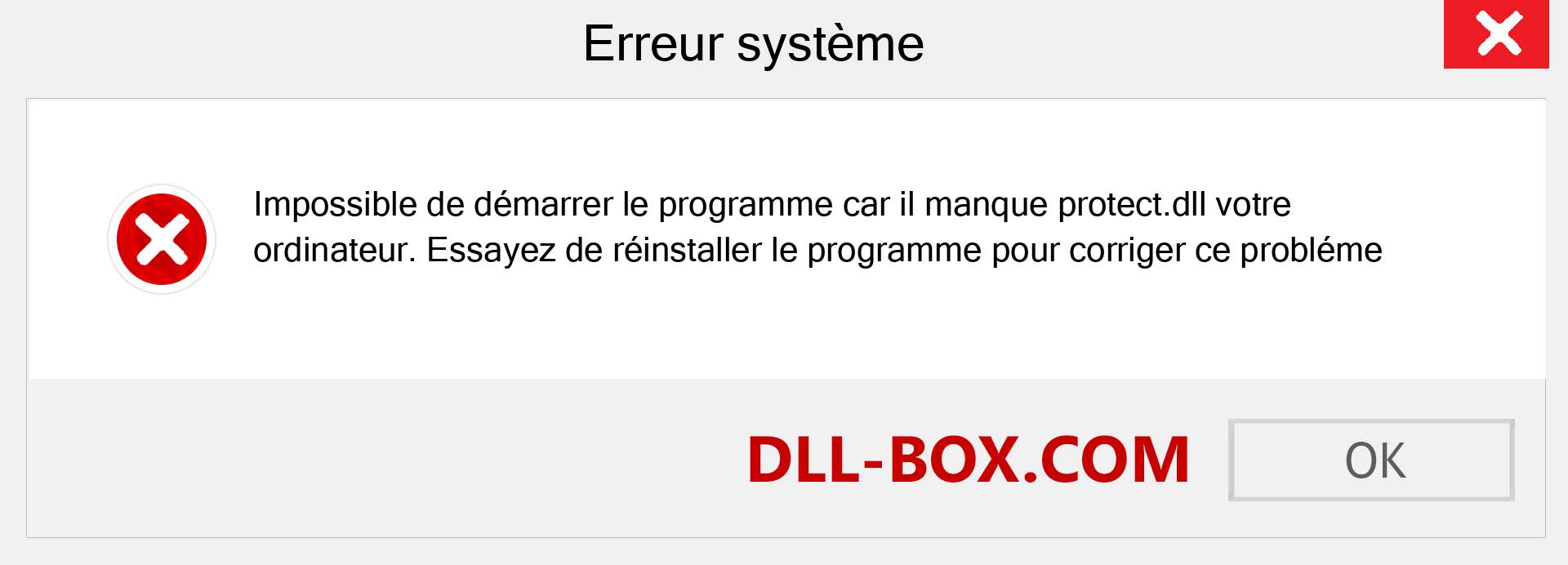 Le fichier protect.dll est manquant ?. Télécharger pour Windows 7, 8, 10 - Correction de l'erreur manquante protect dll sur Windows, photos, images